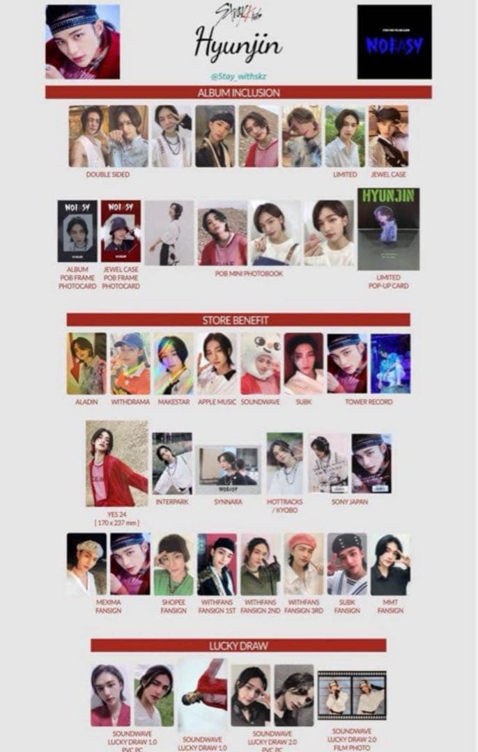 noeasy MECIMA 特典 ヒョンジン トレカ 2種