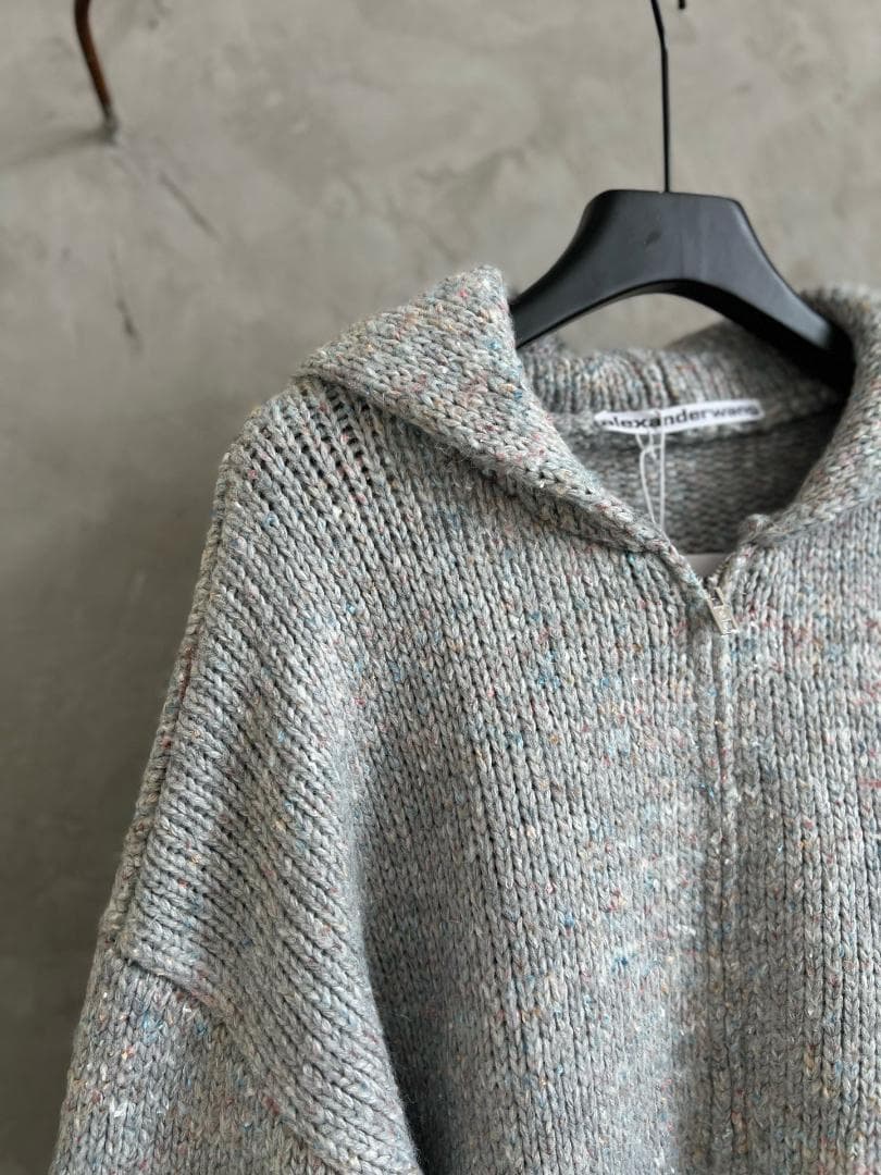 Alexander Wang ニットジップフーディ L