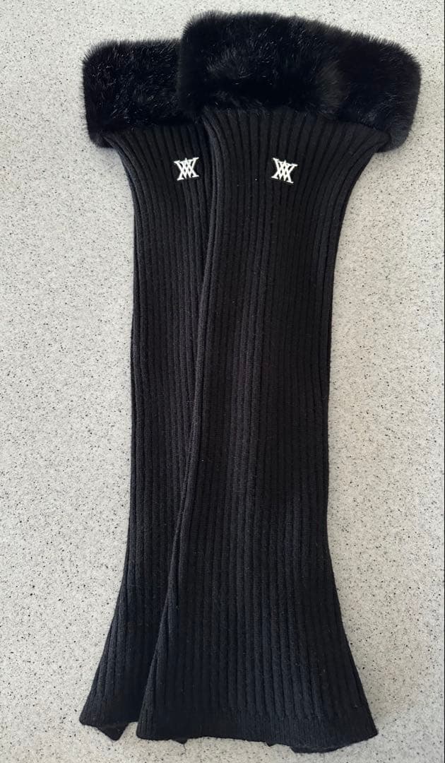 ANEW レッグウォーマー　ブラック