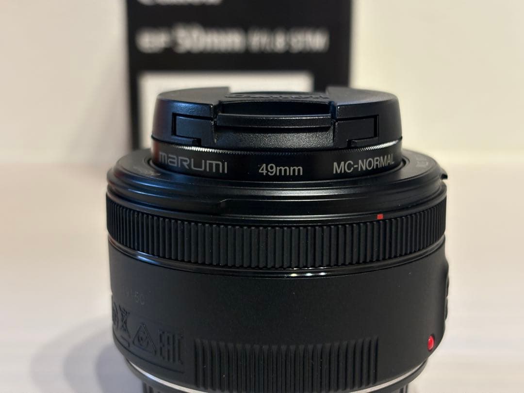 Canon EF 50mm f/1.8 STM 単焦点レンズ フィルター付