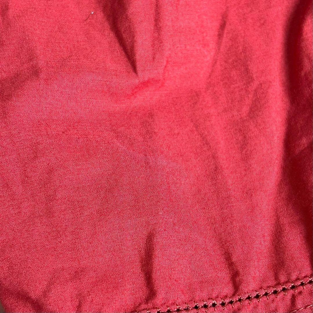 PINK HOUSE ピコフリル リボン　ロングスカート フロントボタン　赤