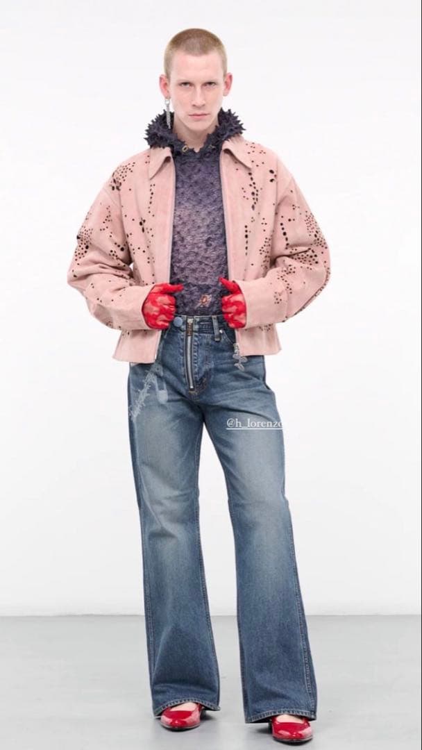 ジャケット・アウター MASU GALAXY-CUT LEATHER JACKET FW23