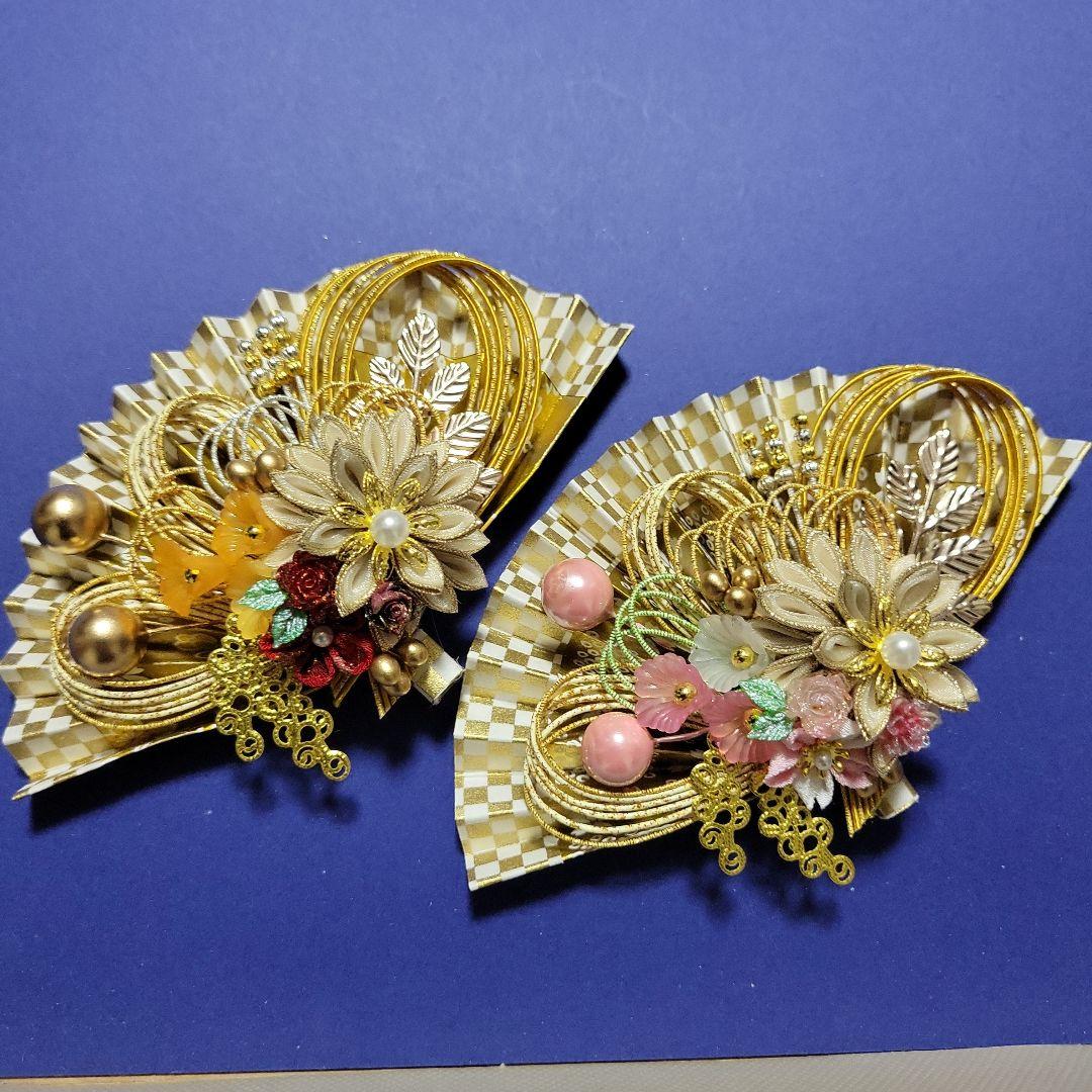 LUPINUS《水引素材》友禅和紙使用扇子