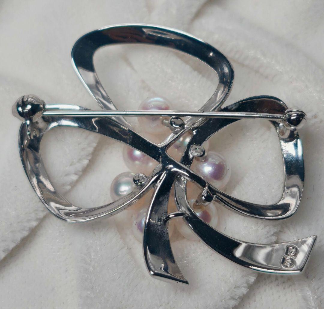 【美品 最高級】ミキモト ブローチ パール フォーマル 8珠 皇室御用達 花束