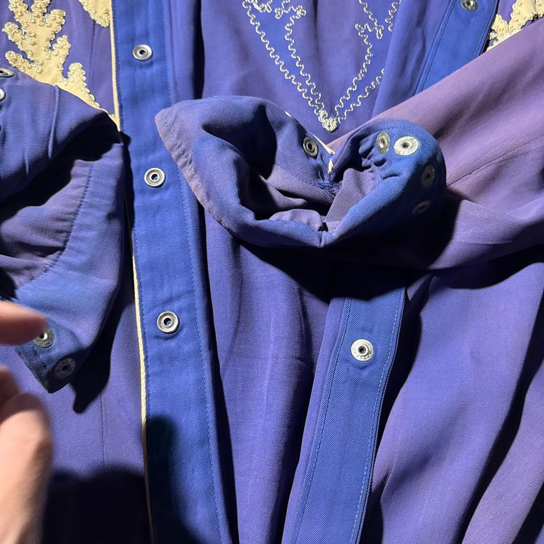 u*a様 超スペシャル 40s〜50s H BAR C パープル×ゴールド刺繍