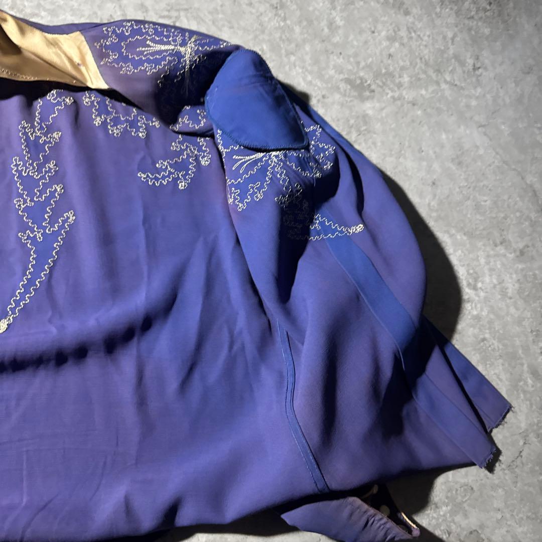 u*a様 超スペシャル 40s〜50s H BAR C パープル×ゴールド刺繍