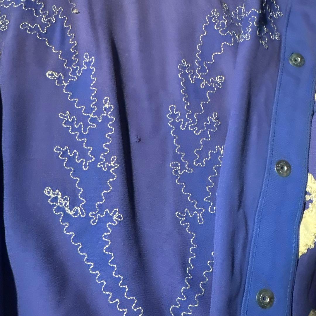 u*a様 超スペシャル 40s〜50s H BAR C パープル×ゴールド刺繍