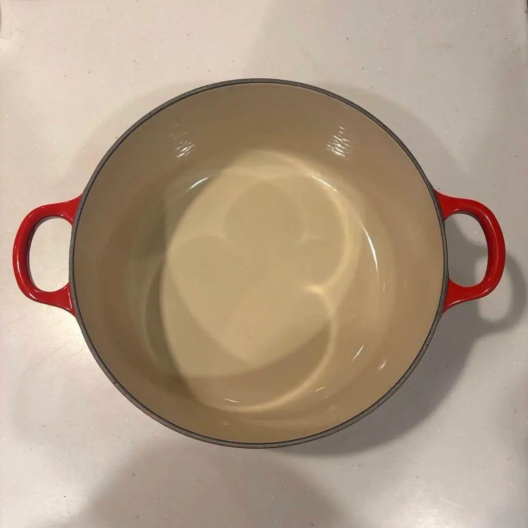 Le Creuset ココット・ロンド ホーロー鍋 24cm チェリーレッド