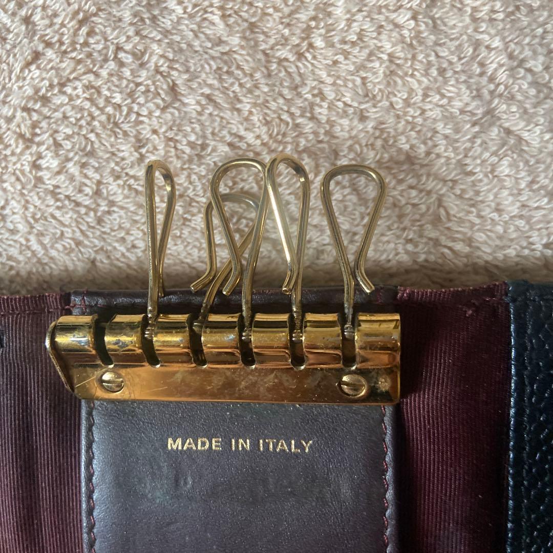 CHANEL 黒 レザー キーケース