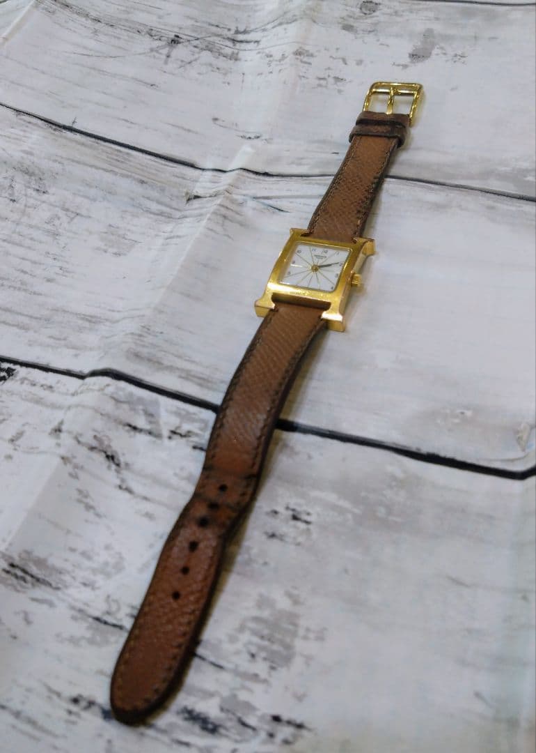 エルメス　エトゥープ　 腕時計　レディースウォッチ　ゴールド