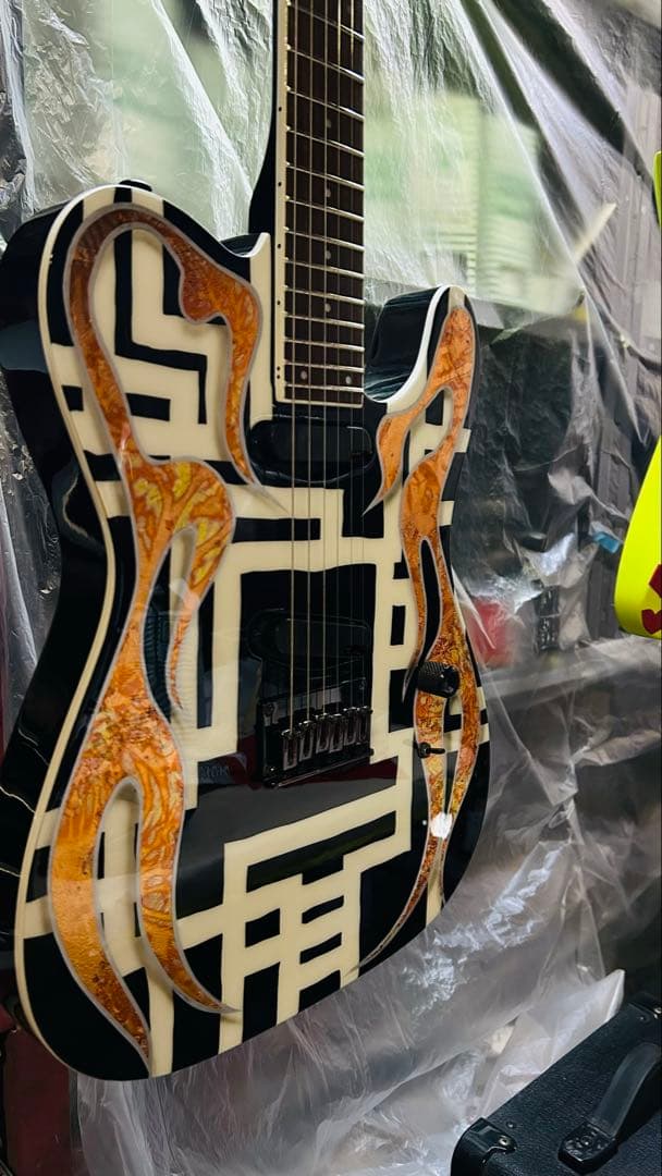 TEJ 布袋モデル風　G柄ファイヤーペイント ※珍しい24F仕様⭐︎samick⭐︎