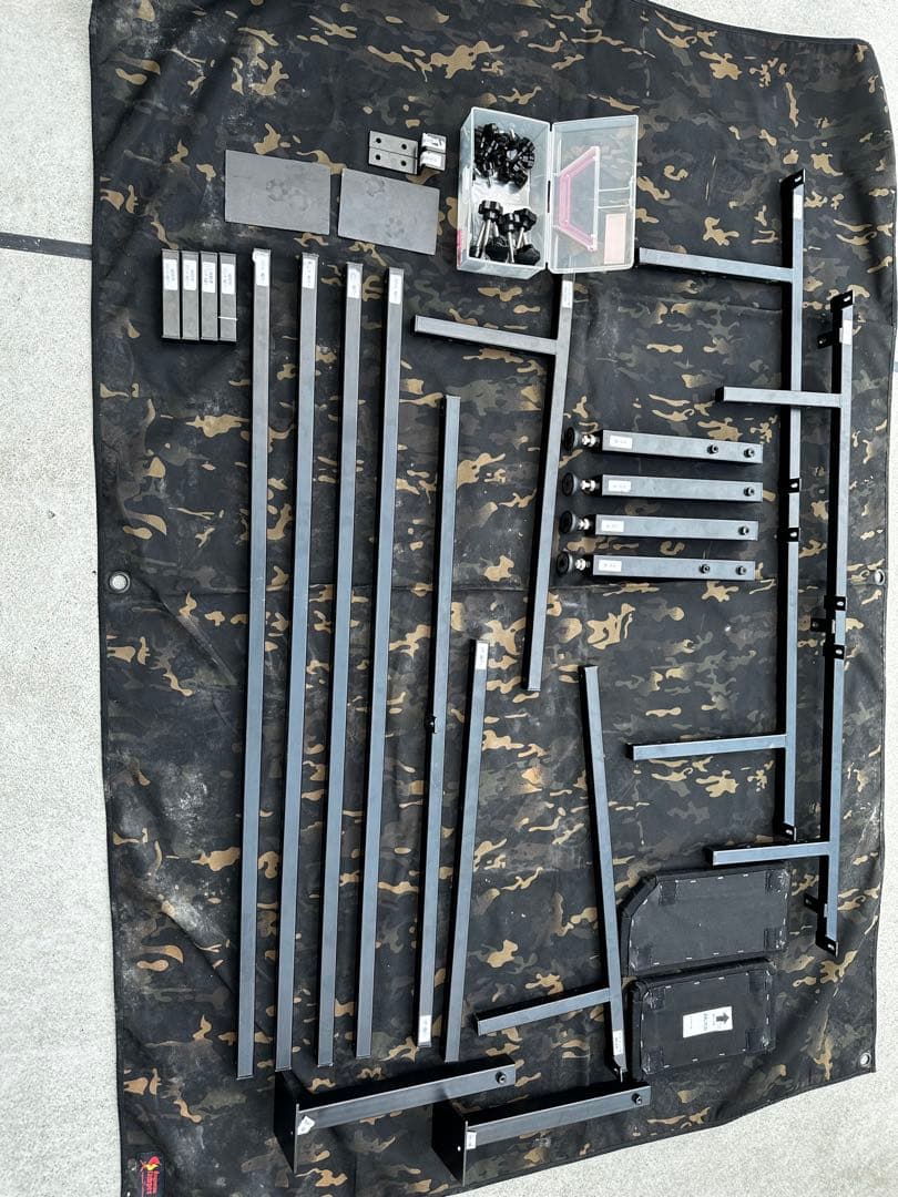 美品 ステップワゴンRP1からRP5 MGR製 ベッドキット　レザー40mm