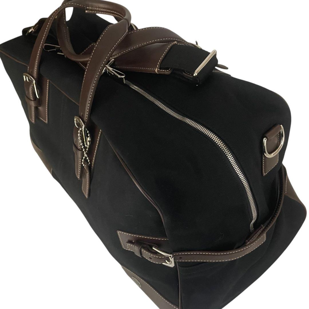 【美品】COACH コーチ 2way ボストンバッグ 大容量 旅行 ブラック