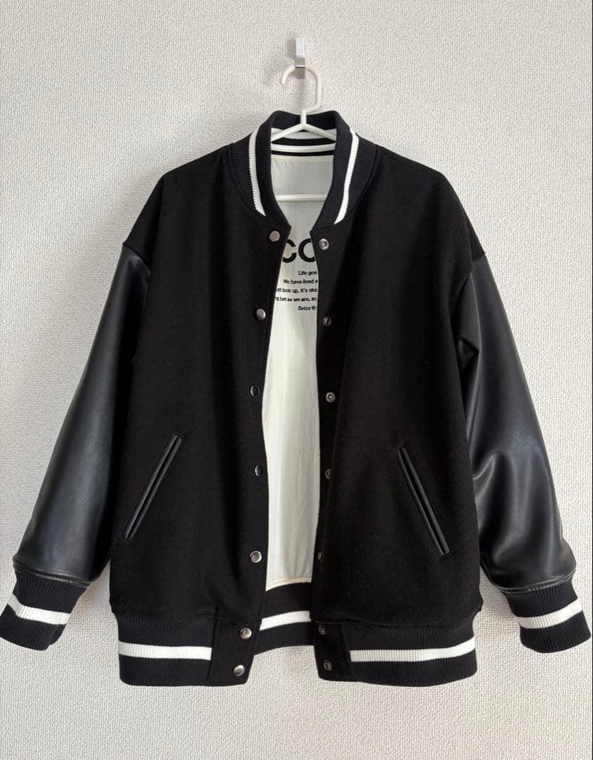 ANIECA【アニーカ】リバーシブルスタジャン・刺繍入り