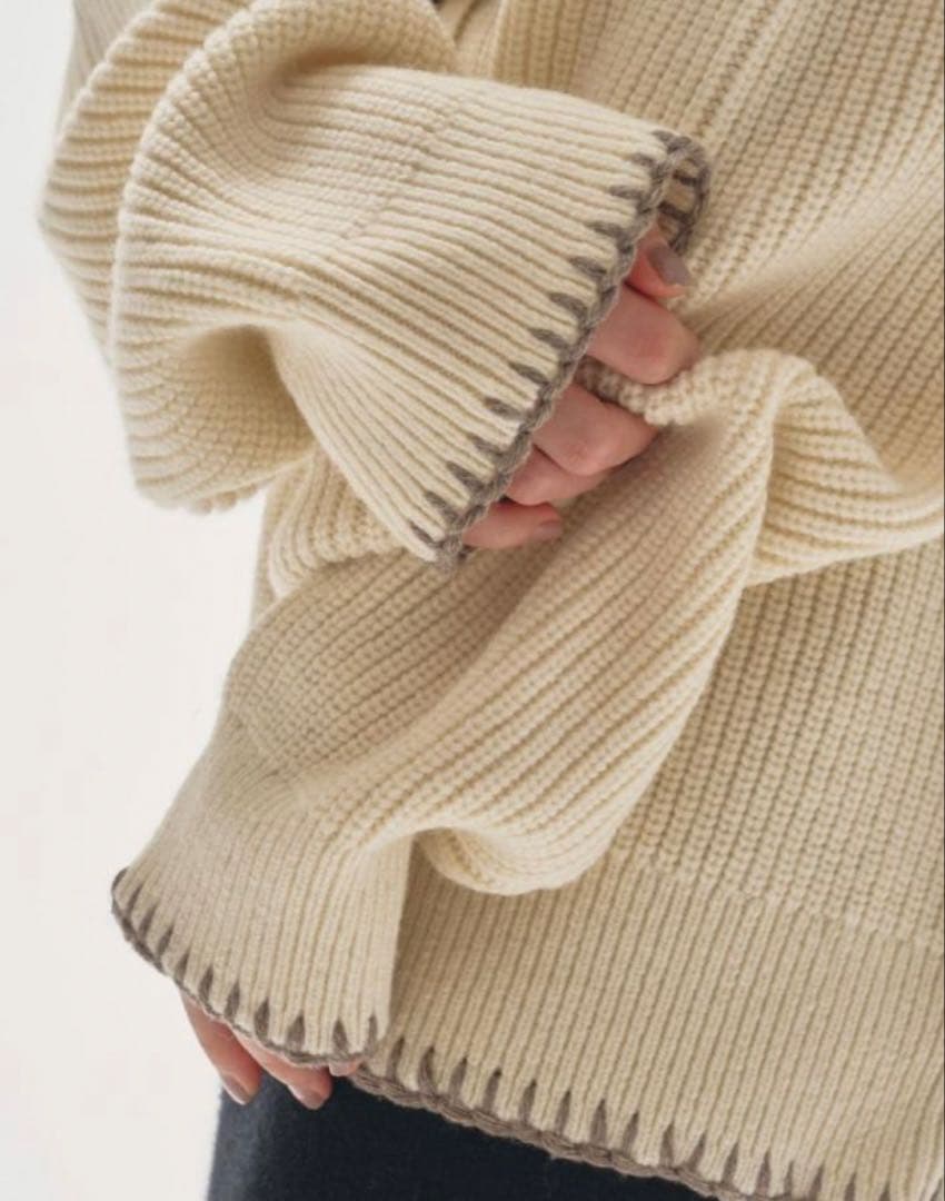 新品タグ付き　TODAYFUL rib knt cardigan アイボリー