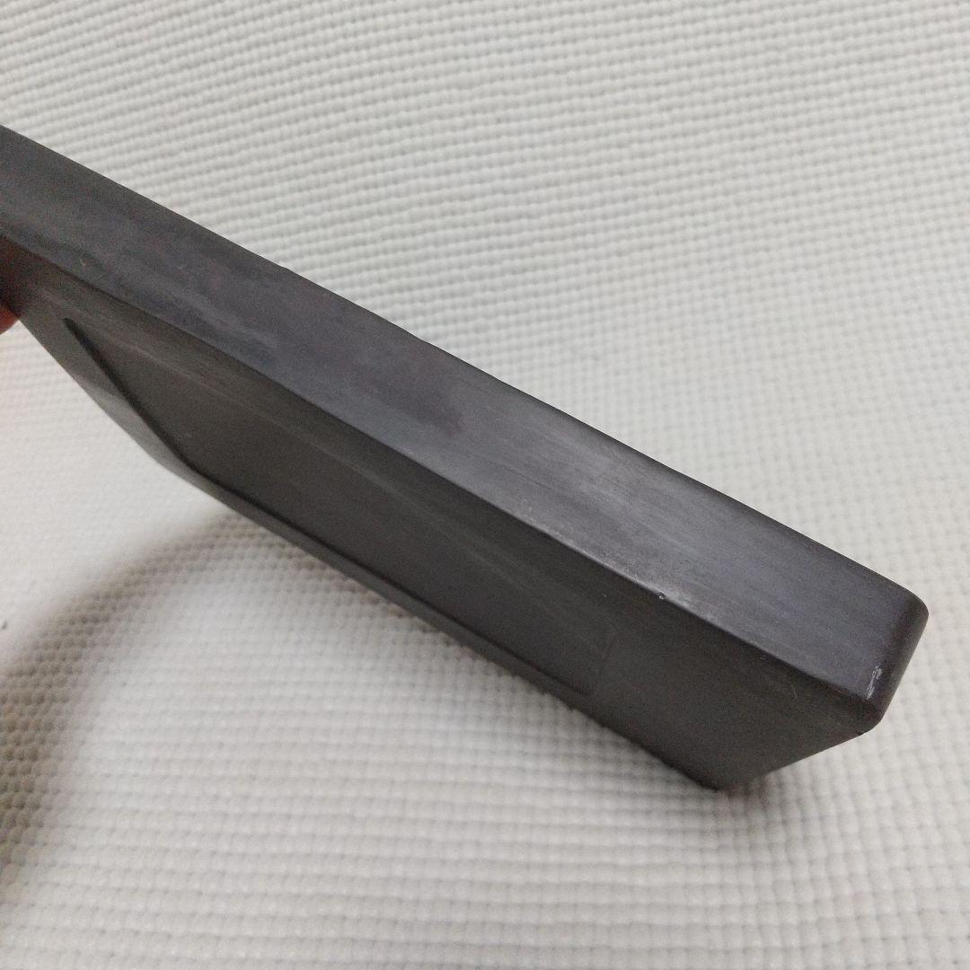 k*o様 雲龍が見事な浅型の硯／黒檀(?)の木箱入り