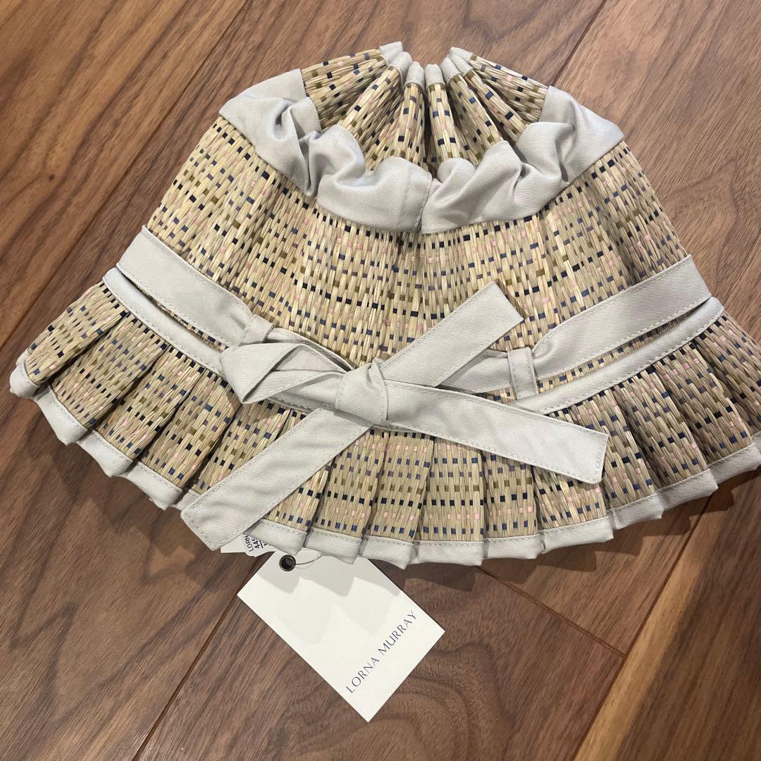Lorna Murray 麦わら帽子 グレージュ　正規品　Medium