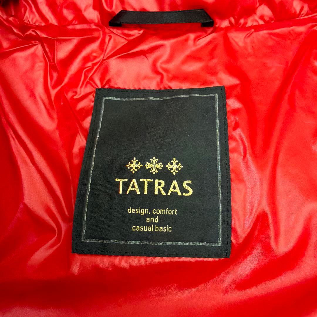【訳あり】TATRAS ダウンコート04x 大きいサイズ レッド 赤