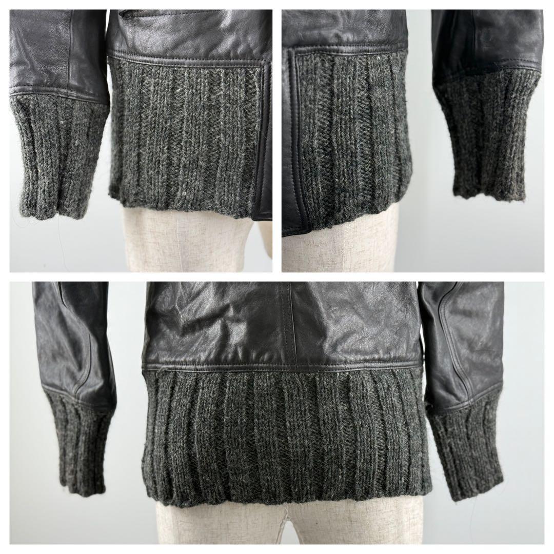 シェアスピリット sharesprit ガスマスク付きレザージャケット 革ジャン