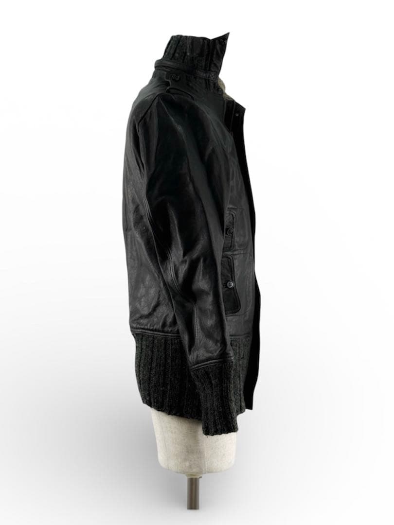 シェアスピリット sharesprit ガスマスク付きレザージャケット 革ジャン