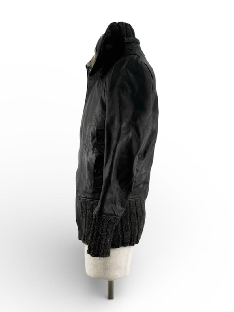 シェアスピリット sharesprit ガスマスク付きレザージャケット 革ジャン