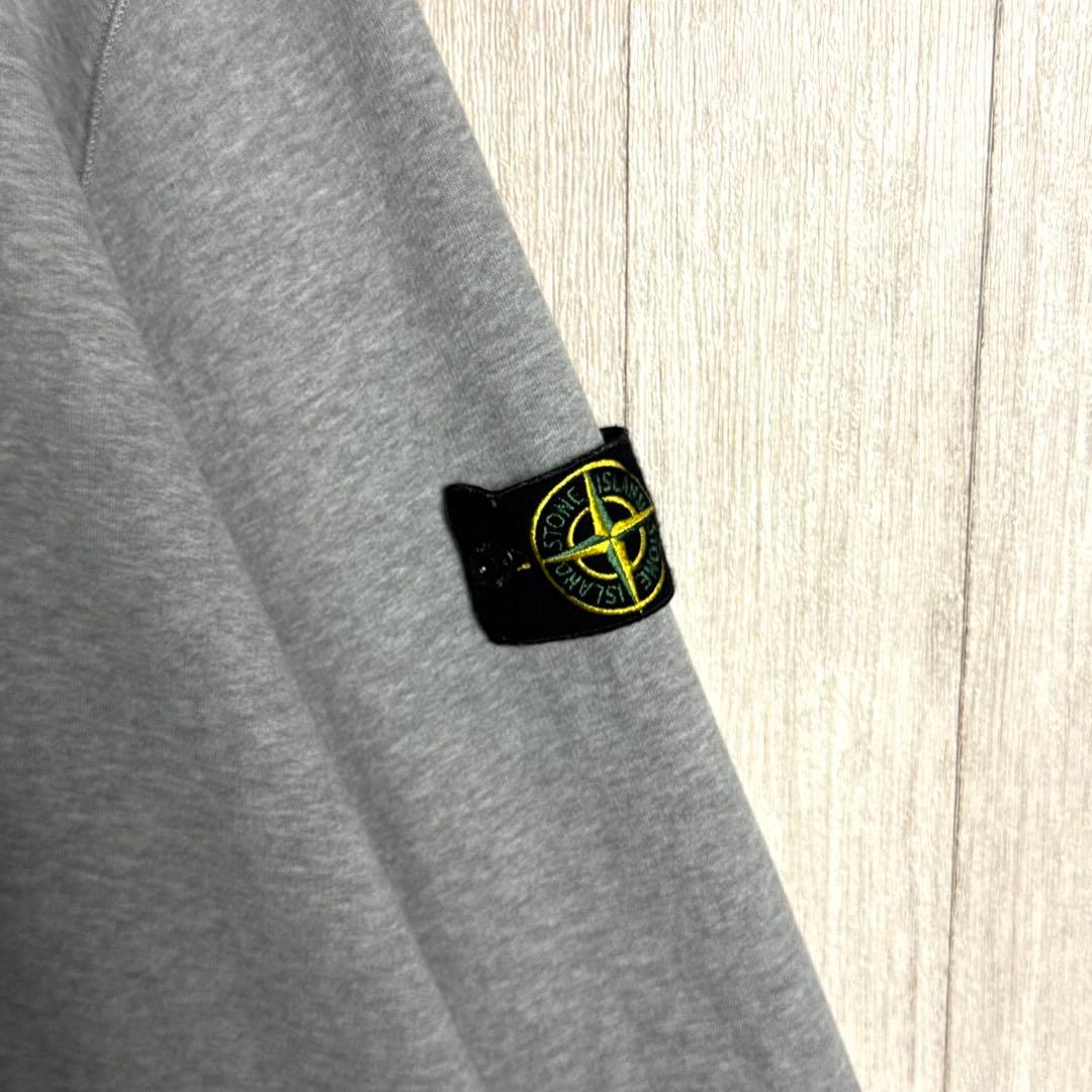 3633【QR確認済・希少3XL】ストーンアイランド ワッペンロゴ スウェット