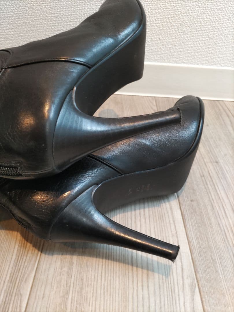 ダイアナ　黒 ニーハイブーツ 9センチヒール　24センチ