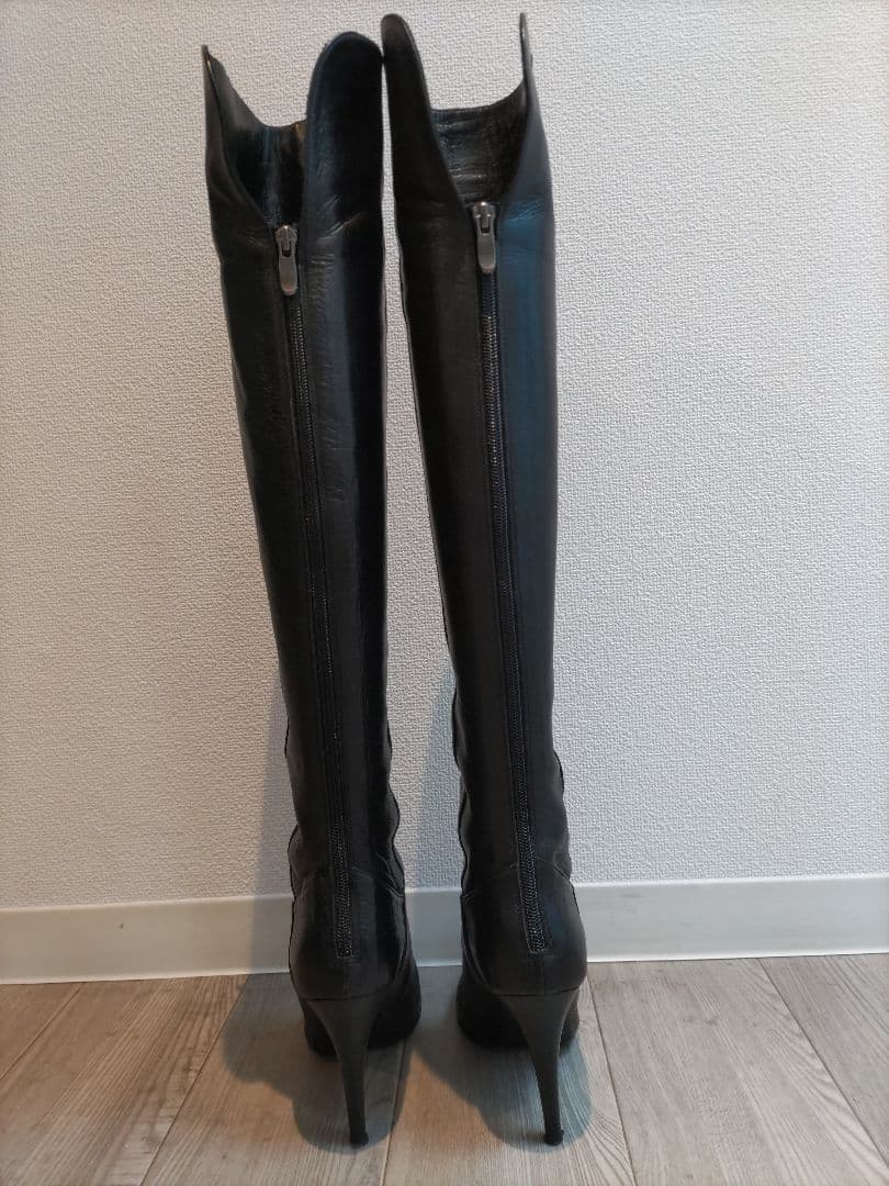 ダイアナ　黒 ニーハイブーツ 9センチヒール　24センチ