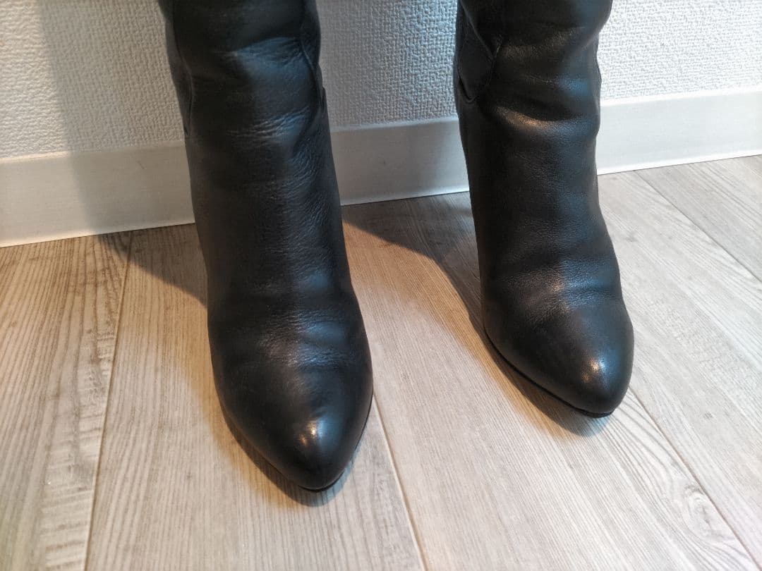 ダイアナ　黒 ニーハイブーツ 9センチヒール　24センチ