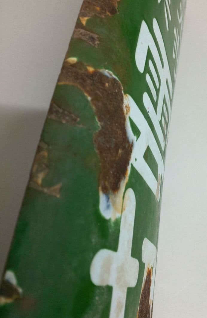 昭和レトロ ホーロー看板 善光寺霊薬 雲切目薬