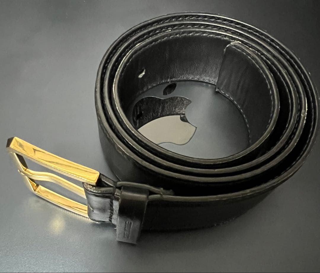 ディオールオム レザーベルト ゴールドバックル