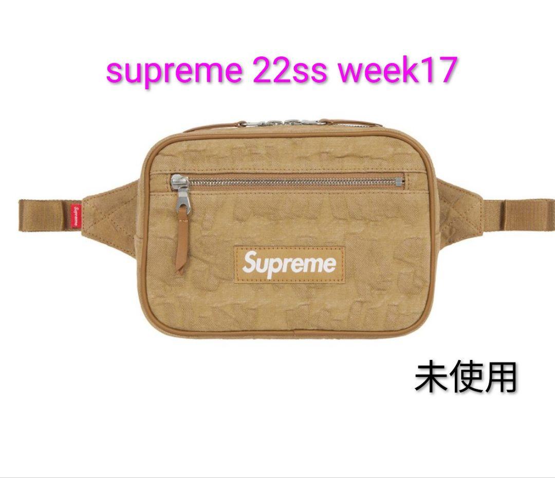 バッグ Supreme fat tip jacquard denim waist bag