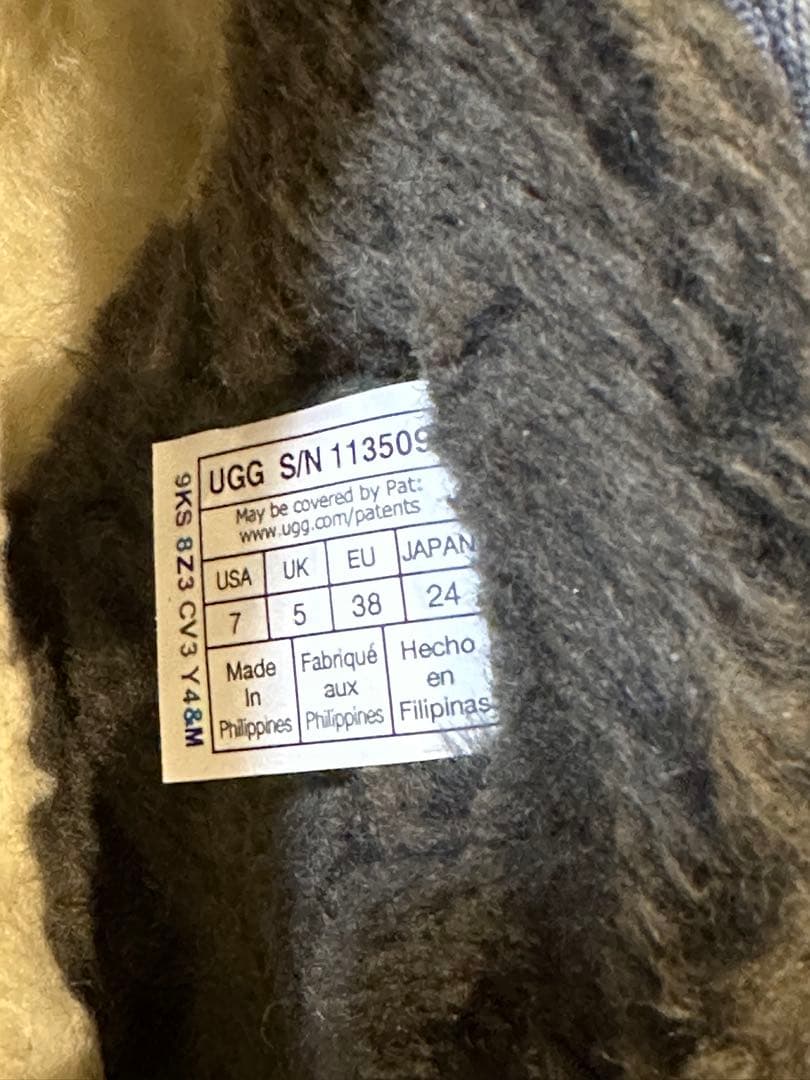 UGG 24cm チャコール ウルトラミニ プラットフォーム 厚底