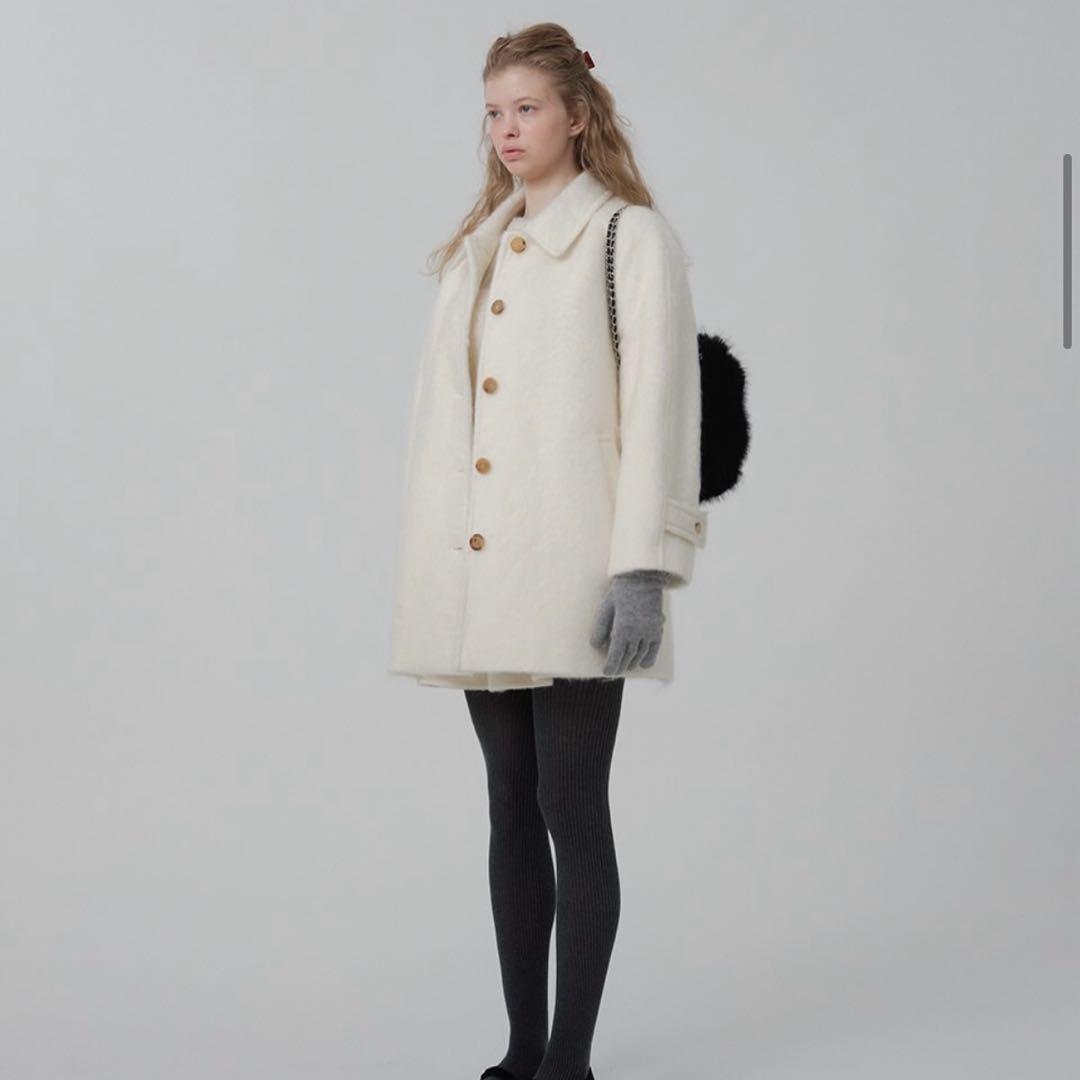 ジャケット・アウター The Barnet white half balmacaan Coat