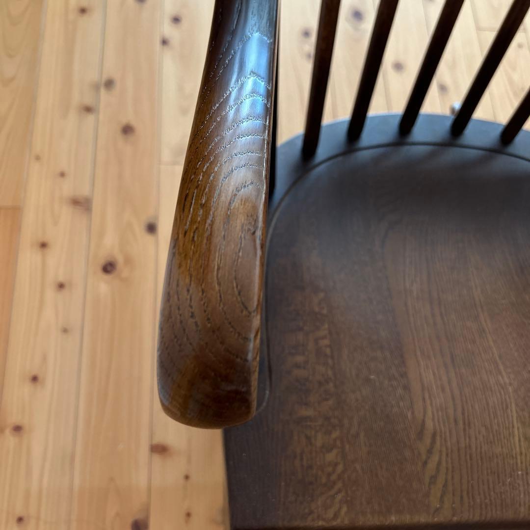 木製ロッキングチェア ダークブラウン