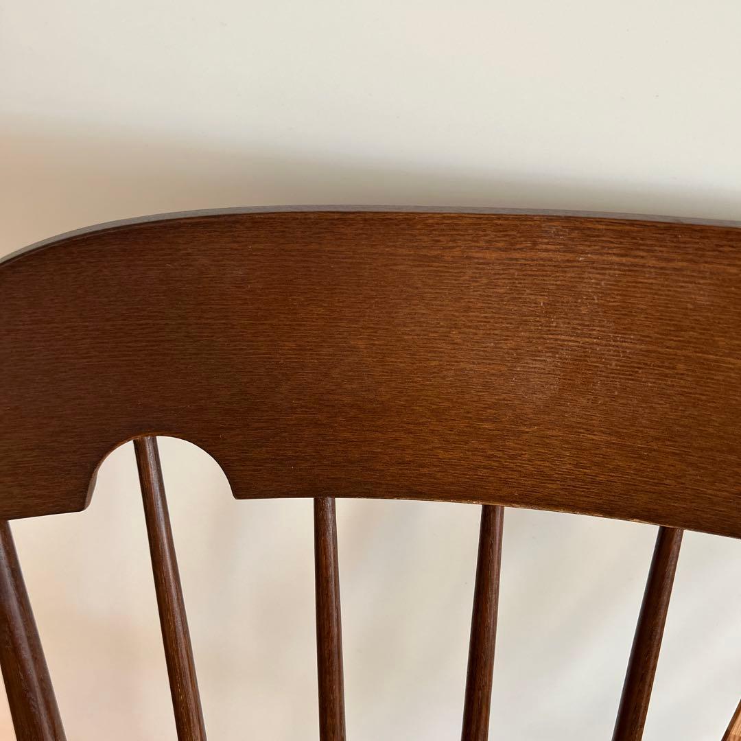 木製ロッキングチェア ダークブラウン