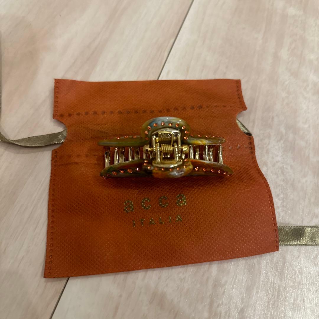 美品★acca ティアラクイーン オレンジ×ターコイズブルー マーブル M