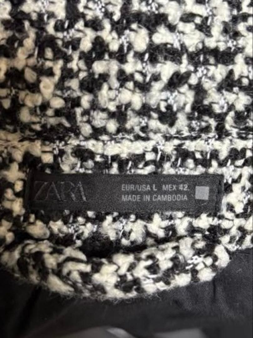 ZARA テクスチャードシャツジャケット