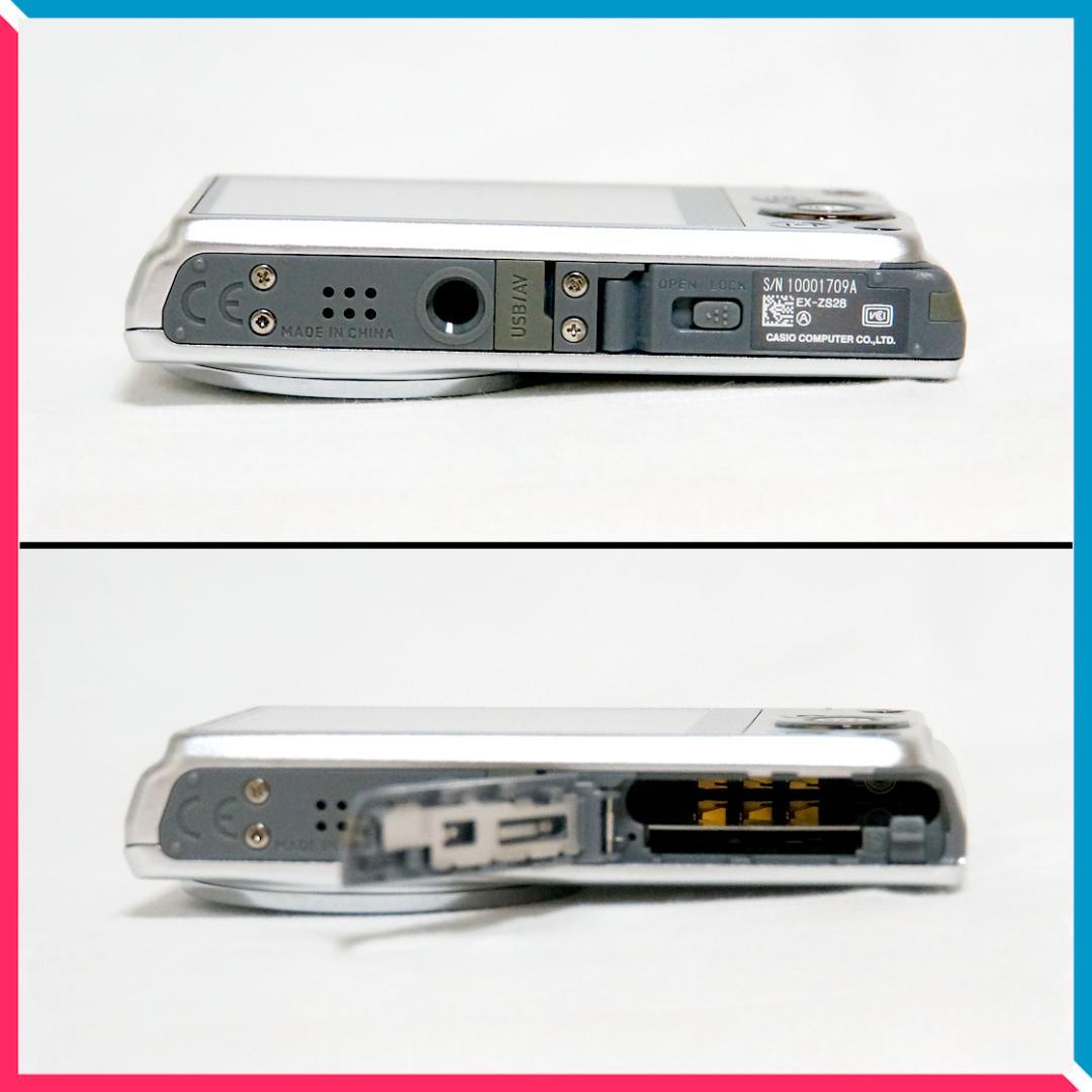 【良品】CASIO デジカメ EXILIM EX-ZS28SR プレミアムオート