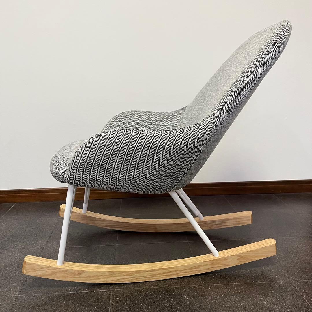 ダルトン　ロッキングチェア　ブルー/ホワイト　ヘンリーボーン　状態良好