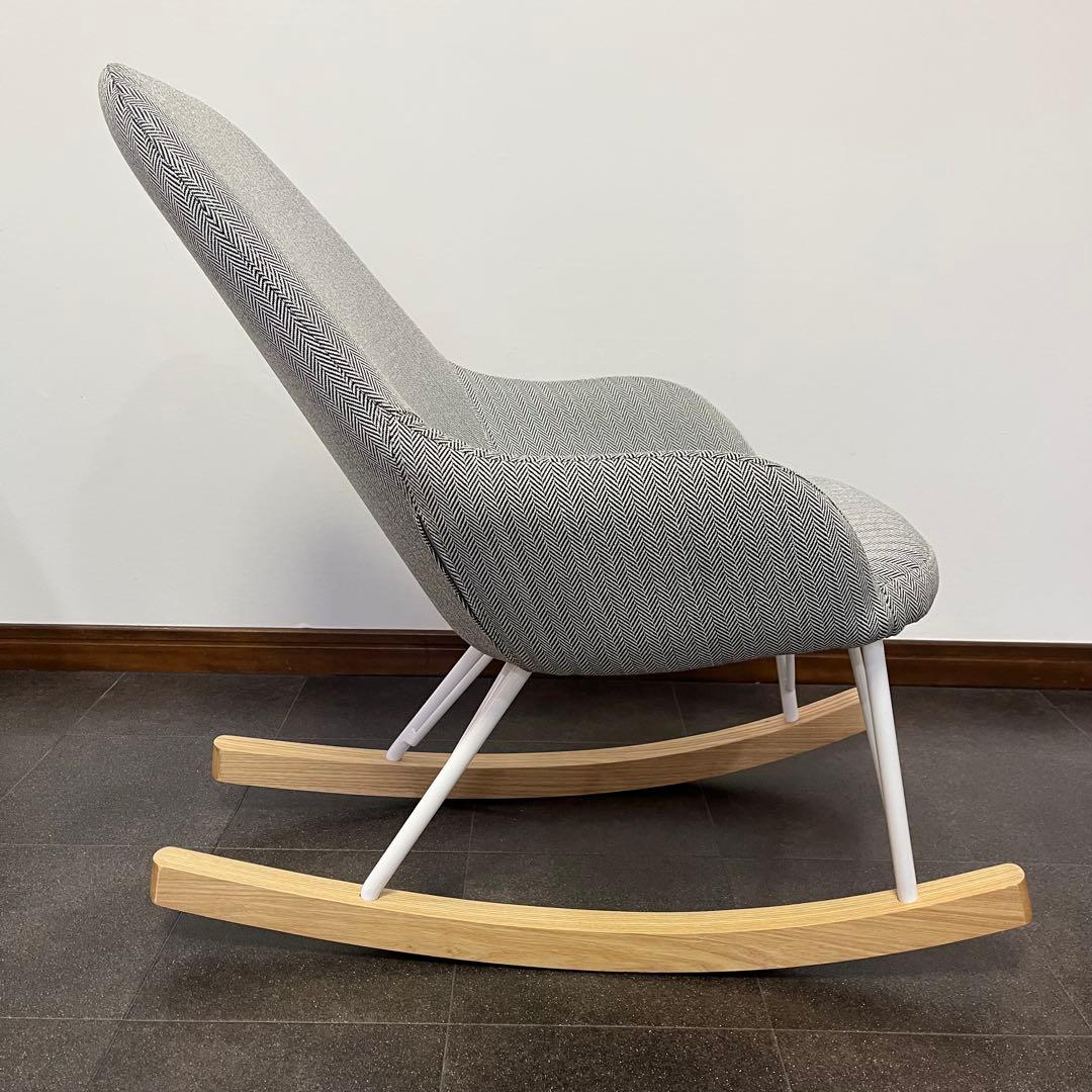 ダルトン　ロッキングチェア　ブルー/ホワイト　ヘンリーボーン　状態良好