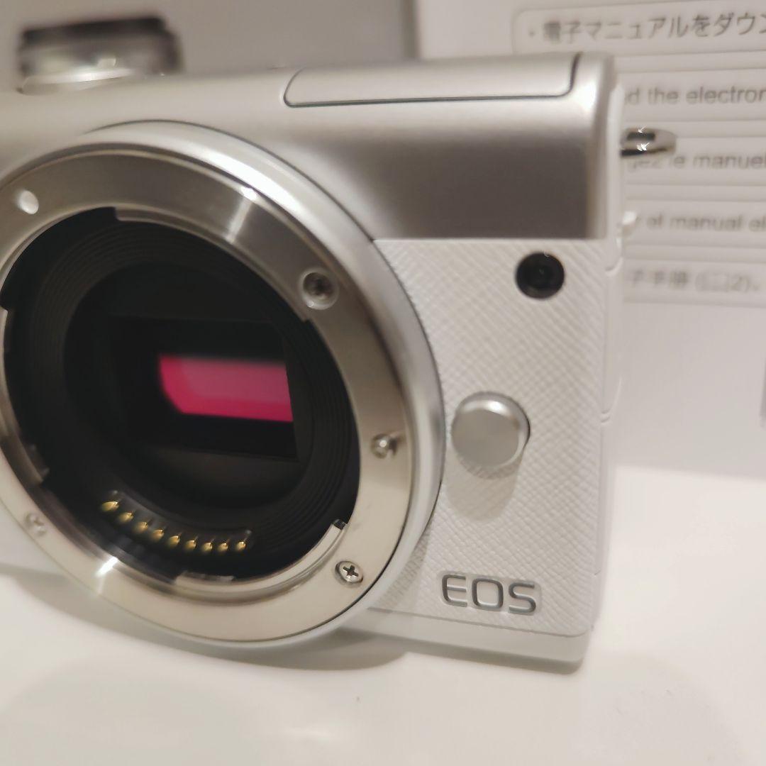 Canon EOS M200 ミラーレス一眼カメラ ホワイト ダブルレンズキット
