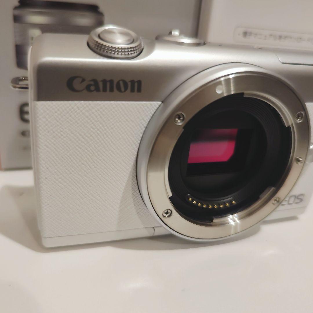 Canon EOS M200 ミラーレス一眼カメラ ホワイト ダブルレンズキット