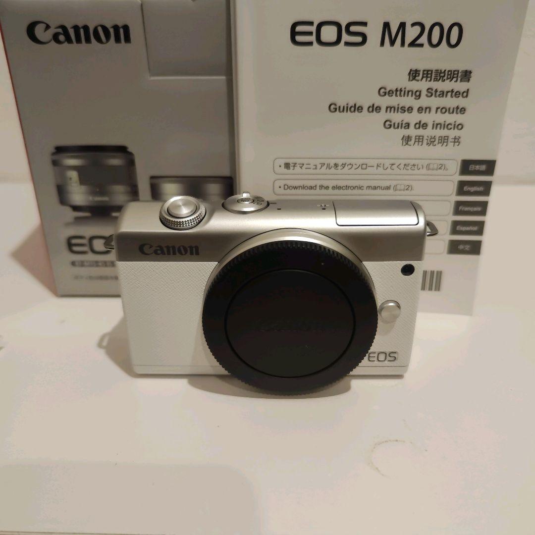 Canon EOS M200 ミラーレス一眼カメラ ホワイト ダブルレンズキット