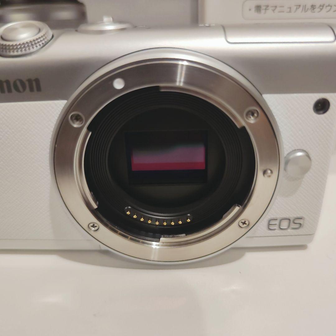Canon EOS M200 ミラーレス一眼カメラ ホワイト ダブルレンズキット