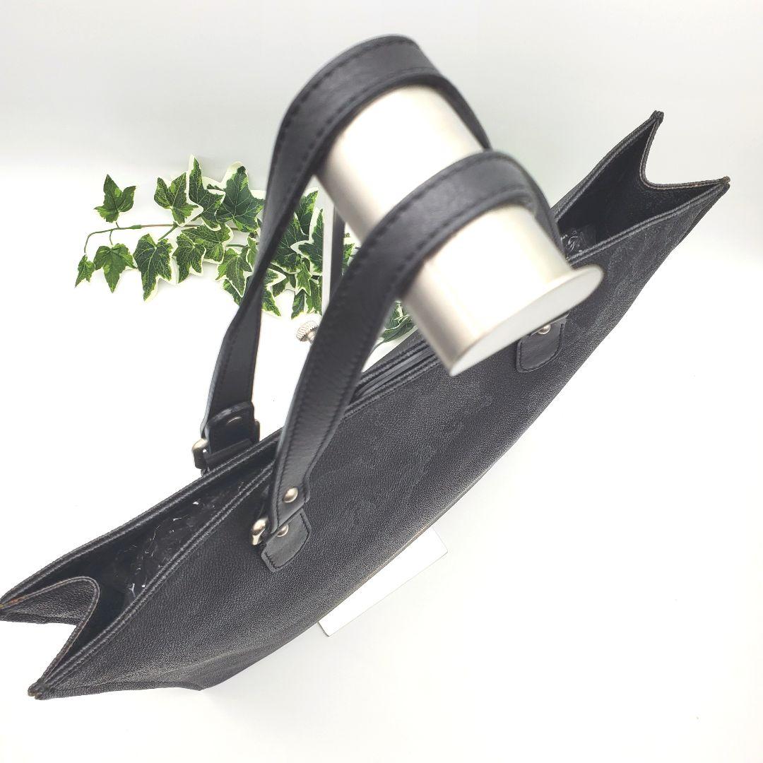 極美品 プリマクラッセ 希少色 トートバッグ Geo Blackシリーズ A4可