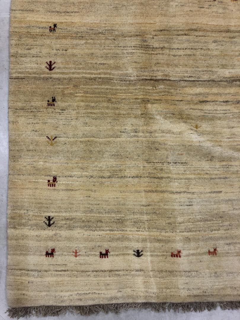 ケンケン様用　ギャベ イラン産 200×292 白 K-27