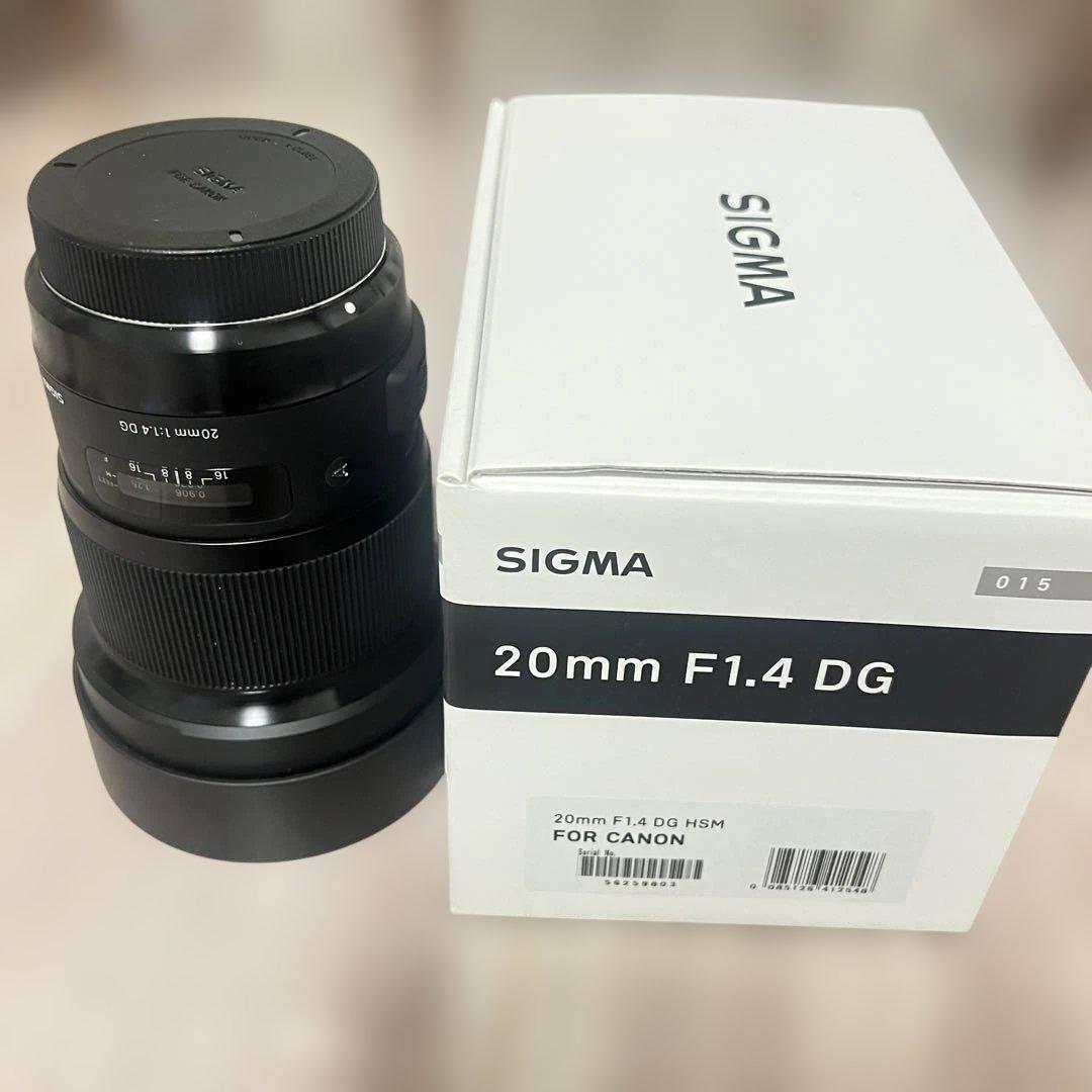 SIGMA シグマ 20mm F1.4 DG CANON キヤノンEF用