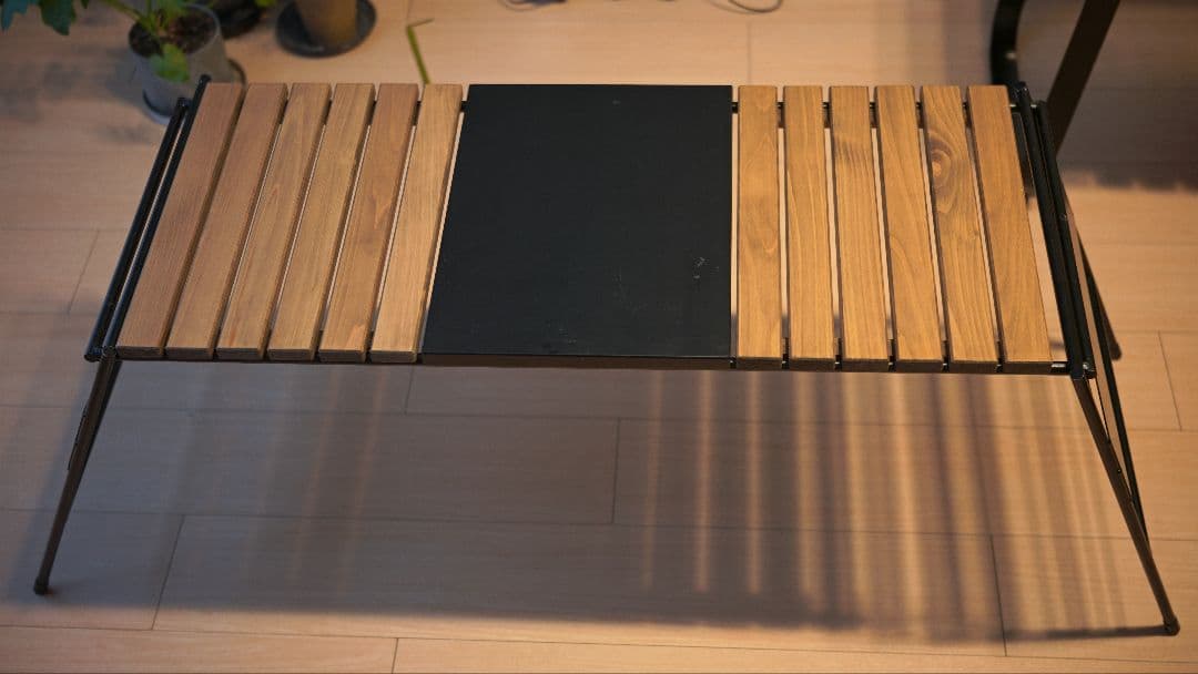 アイアン工房　テーブル細板+オプション　マルチブラックプレート