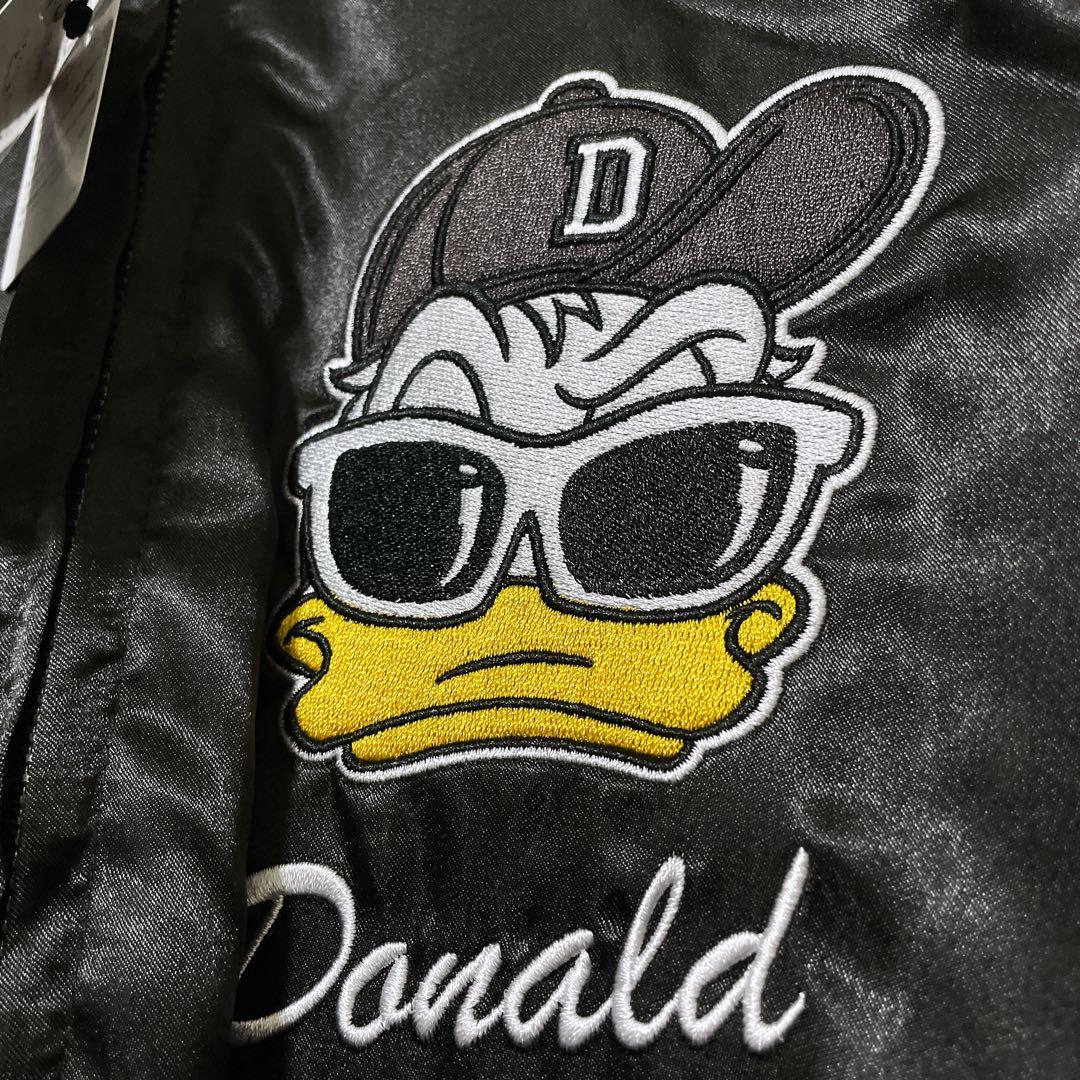 新品　タグ付き　ディズニー　ドナルドダック　スタジャン　スカジャン　刺繍　L